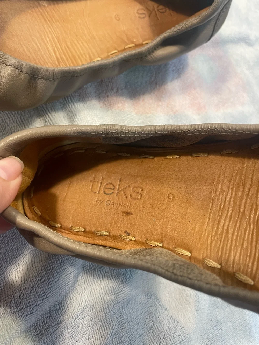 Tieks by Gavrieli ballet flats in taupe leather - size 9